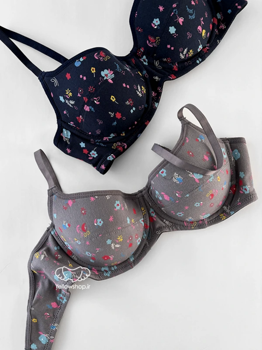 تصویر  سوتین کاپدار نخی فنردار